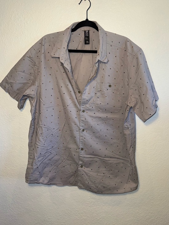 Mountain Hardwear Other - Mountain Hardwear 100% Cotton Gray Casual Short Sleeve Button Down Gorpcore XXL
